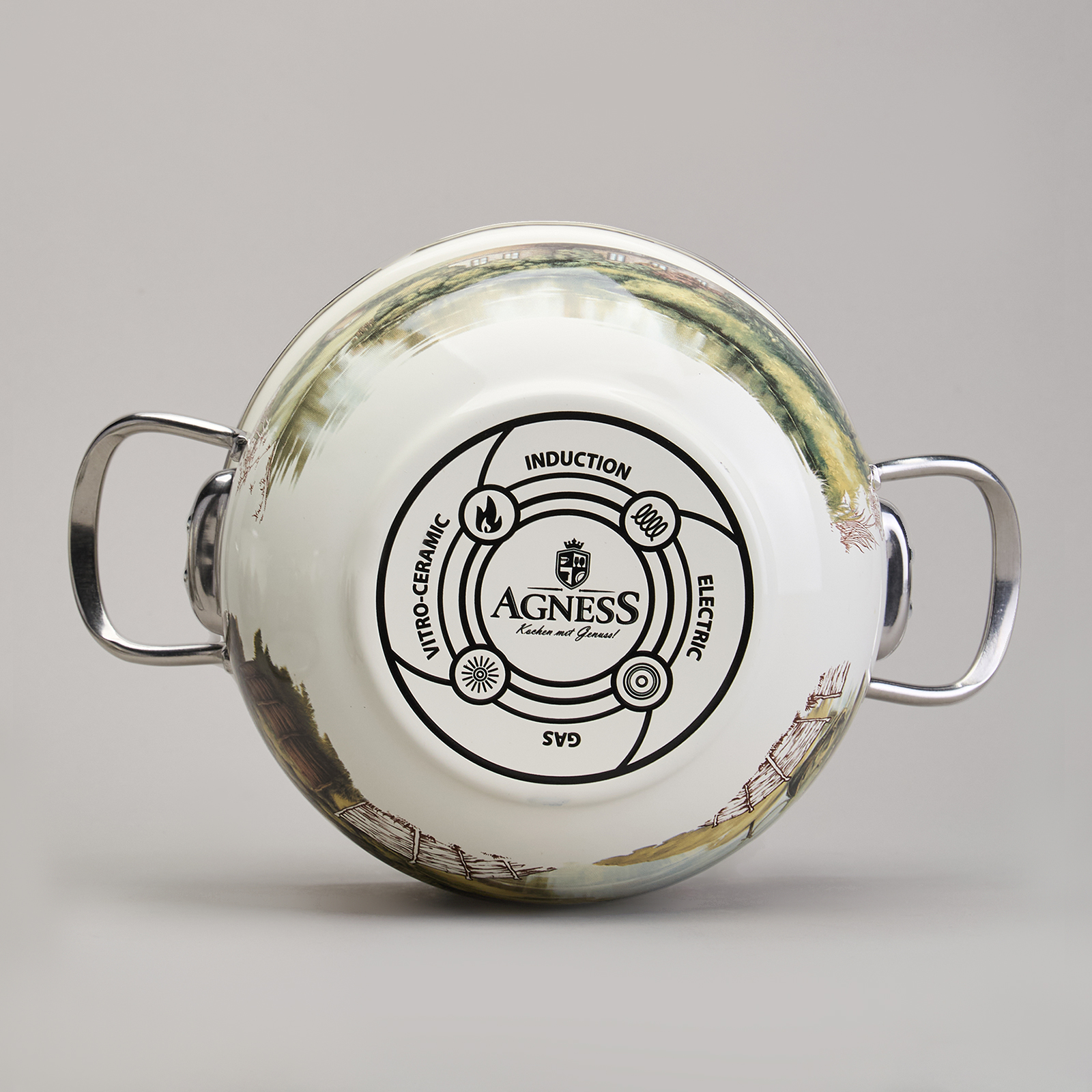 НАБОР КАСТРЮЛЬ ЭМАЛИРОВАННЫЙ, СЕРИЯ, FAMILY HOUSE, 6ПР. 2, 0/2, 8/3, 8Л ДИА.18/20/22СМ