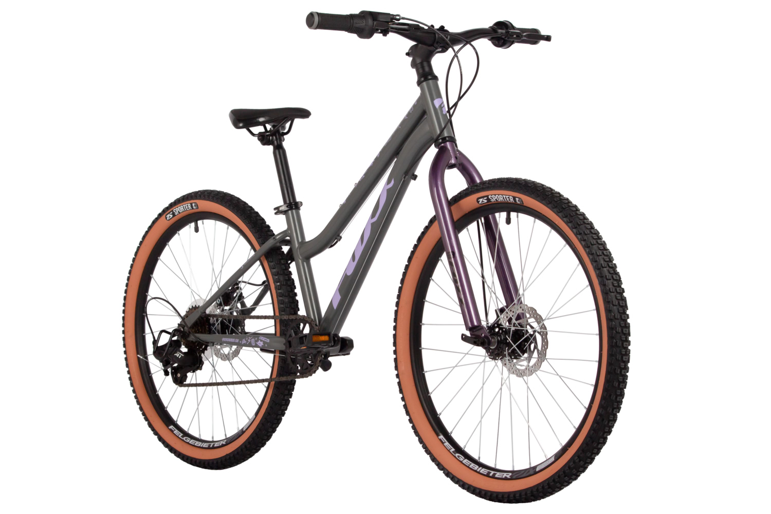 Велосипед FOXX 24, LATINA JR темно-серый, сталь, размер 12,