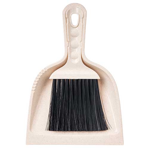 Комплект щетка-сметка Homver Malta 221214527/04 с совком, 225 мм, бежевый флэк