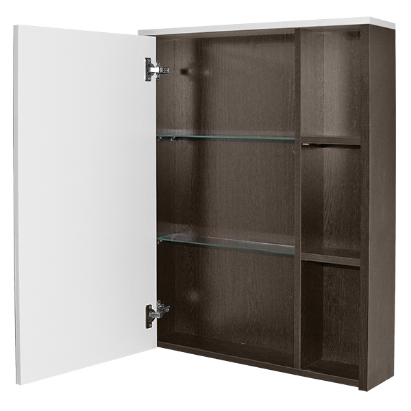 Зеркальный шкаф, БОСКО-65, бел./венге, ПВХ