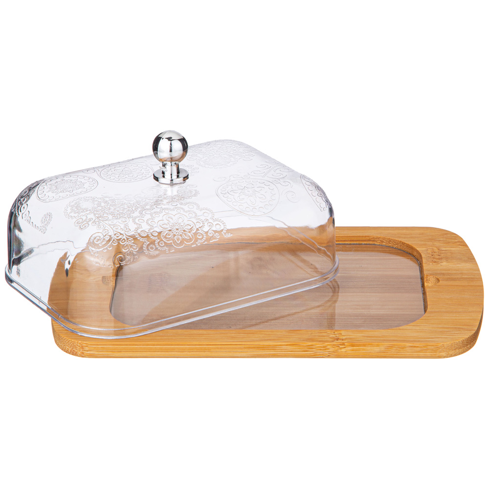 МАСЛЕНКА AGNESS С ПЛАСТИКОВОЙ КРЫШКОЙ 19*12*7 СМ, КОР=24ШТ.