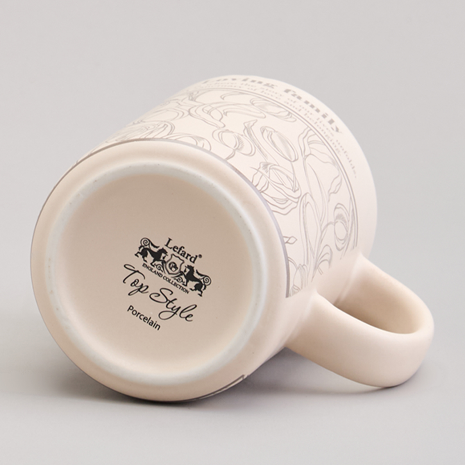 КРУЖКА LEFARD 400МЛ С БАМБУКОВОЙ КРЫШКОЙ, SWEET HOME, 8*10.9CM