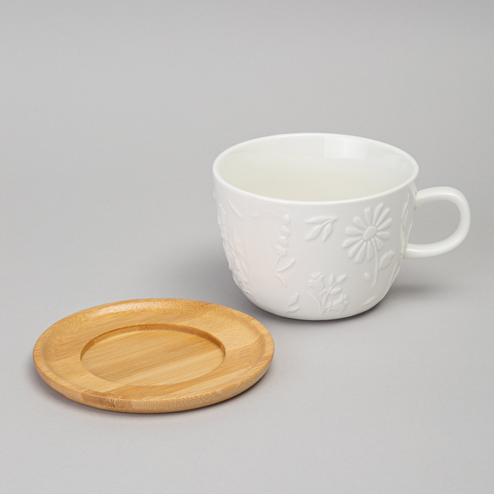 ЧАЙНАЯ ПАРА LEFARD, FLOWERS STORY, С ДЕРЕВ. БЛЮДЦЕМ 450 МЛ