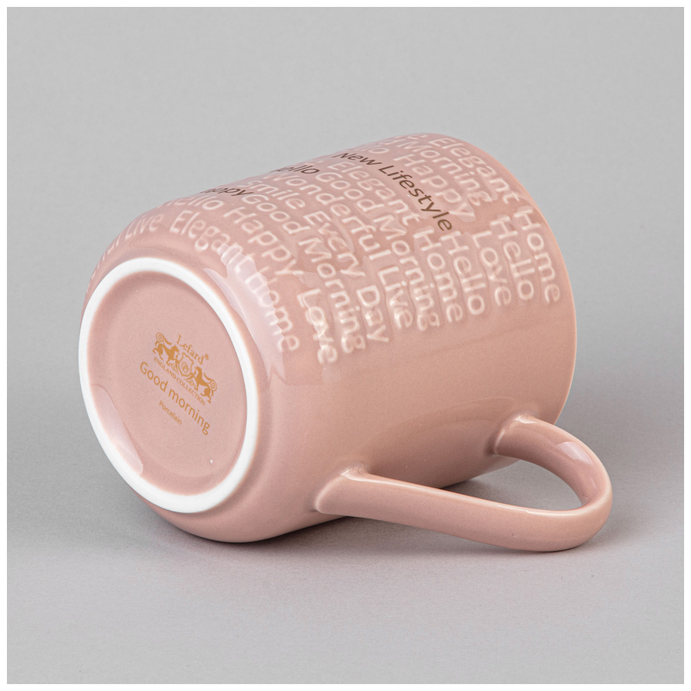 НАБОР КРУЖЕК LEFARD, GOOD MORNING, НА МЕТАЛЛ. ПОДСТАВКЕ 4 ШТ. 330 МЛ МИКС ЦВЕТОВ, КОР=4НАБ.