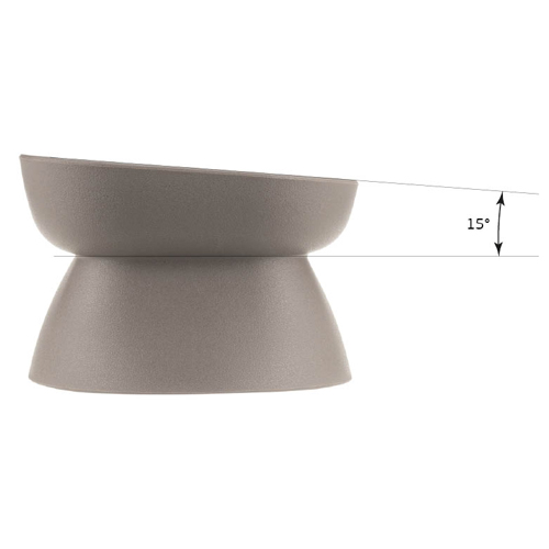 Миска для животных 0.2 л IDEA КВАДРО М 1807, французский серый