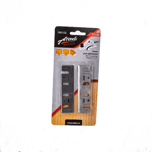 Нож для рубанка 110х29х3 TCT, 2 шт, Атака 090102
