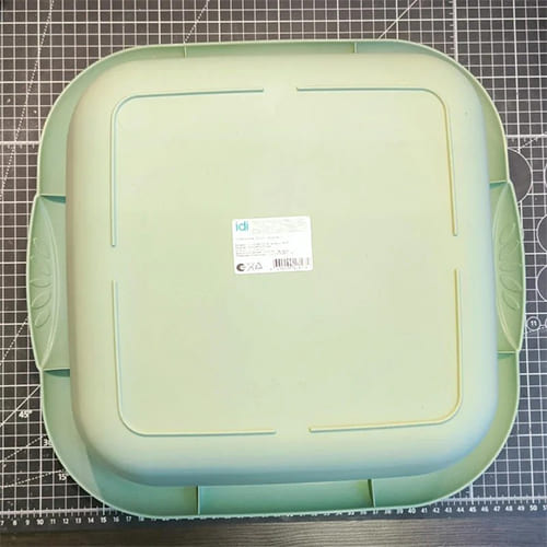 Таз универсальный 12 л IDILAND Greenland 221238918/04, квадратный, зеленый флэк