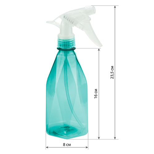 Опрыскиватель 0.5 л IDEA ПРИЗМА М 2156, аквамарин прозрачный