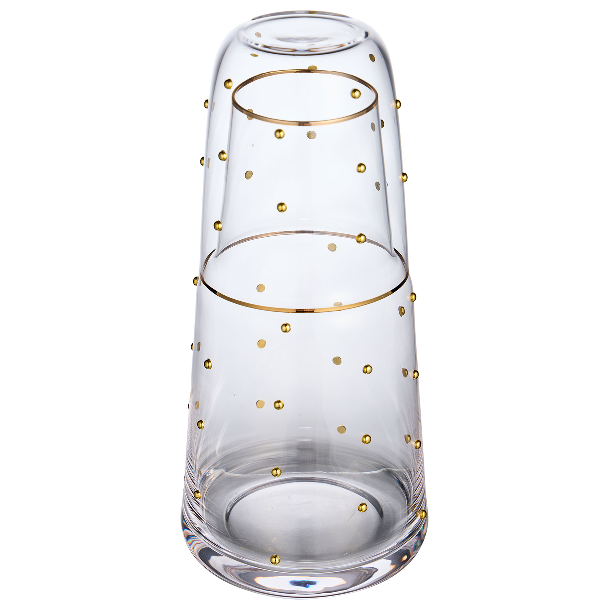 ГРАФИН С КРЫШКОЙ-СТАКАНОМ "GOLDY" 890/330 МЛ