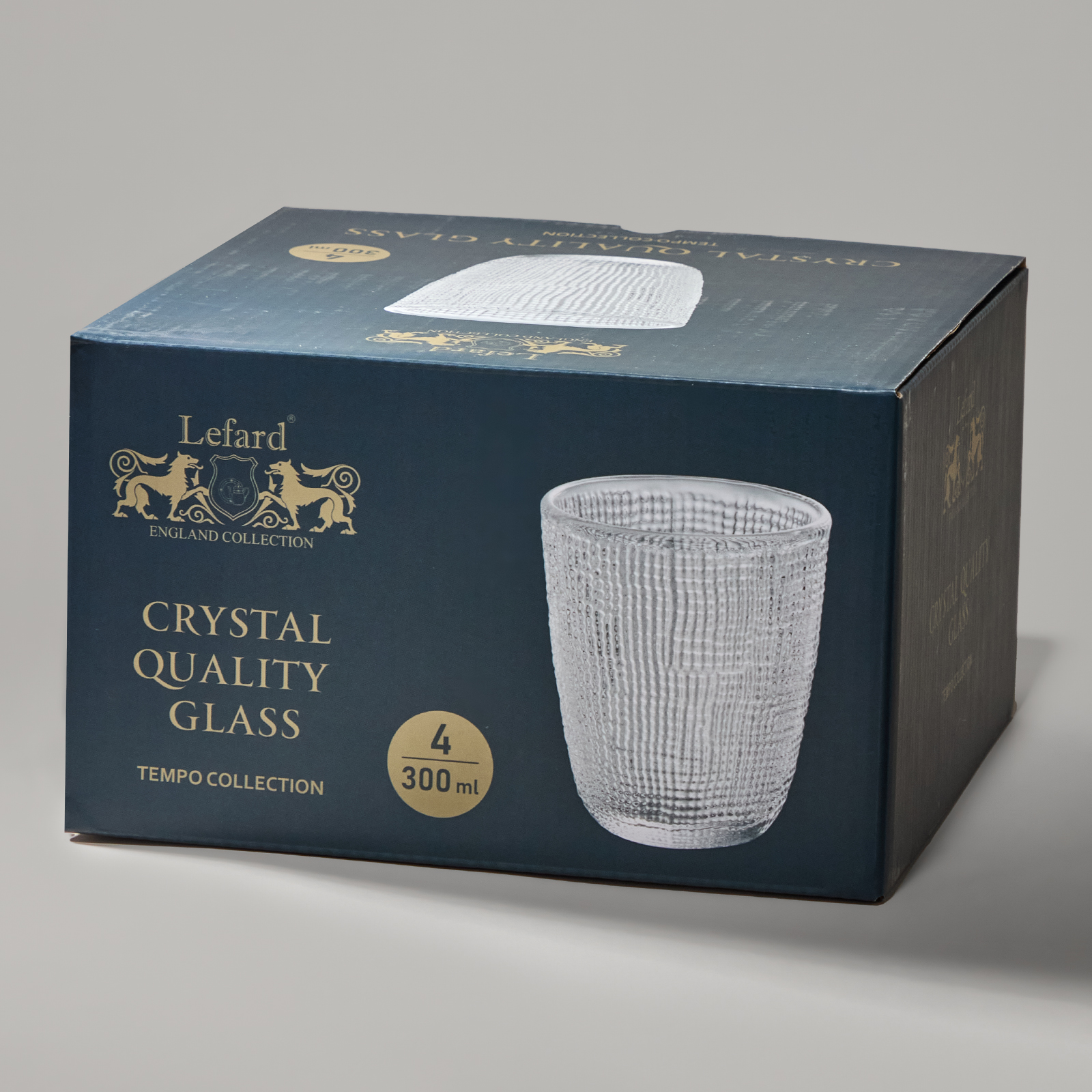 НАБОР СТАКАНОВ, TEMPO, 4 ШТ./300 МЛ