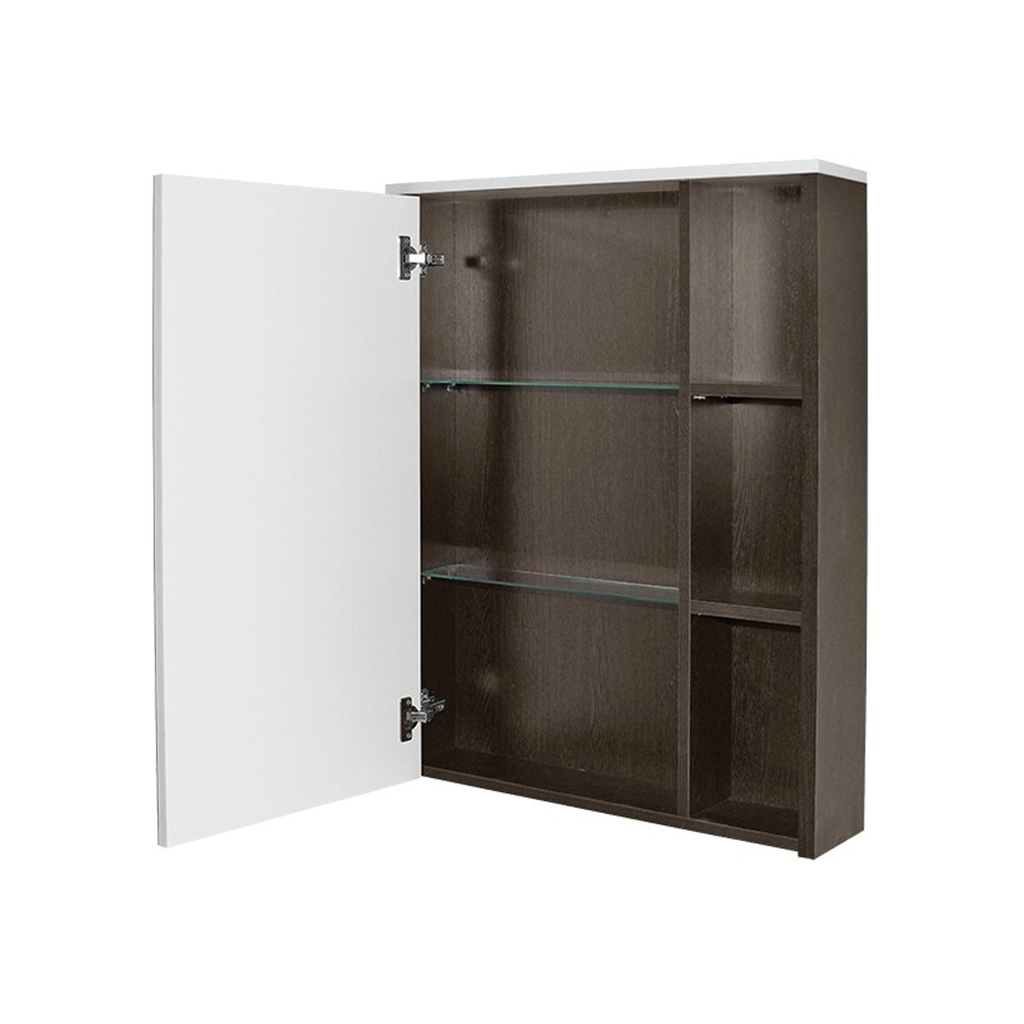 Зеркальный шкаф, БОСКО-55, бел./венге, ПВХ