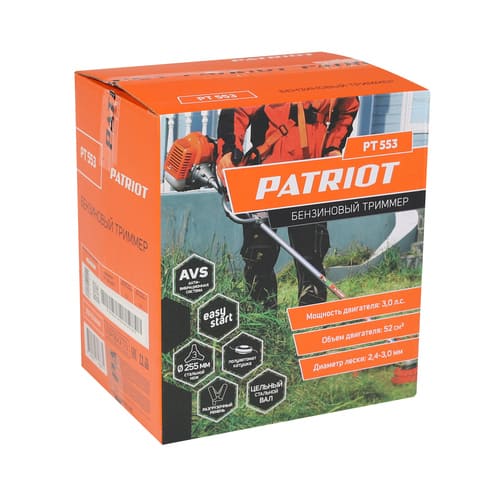 Триммер бензиновый PATRIOT PT 553 (1+1) 3 л.с 52 сс