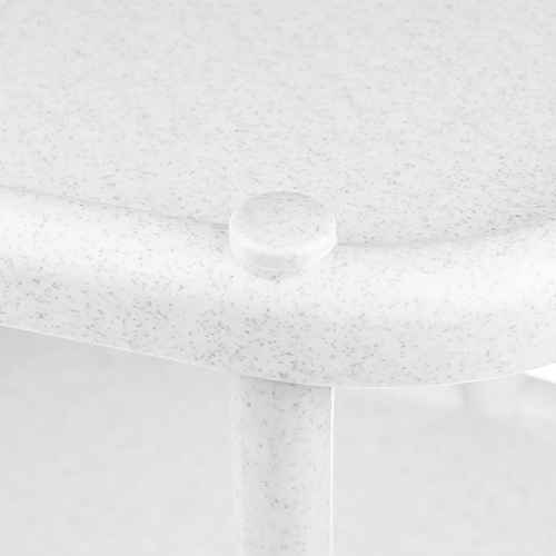 Полка овальная IDEA М 2716, 3 секции, мраморный