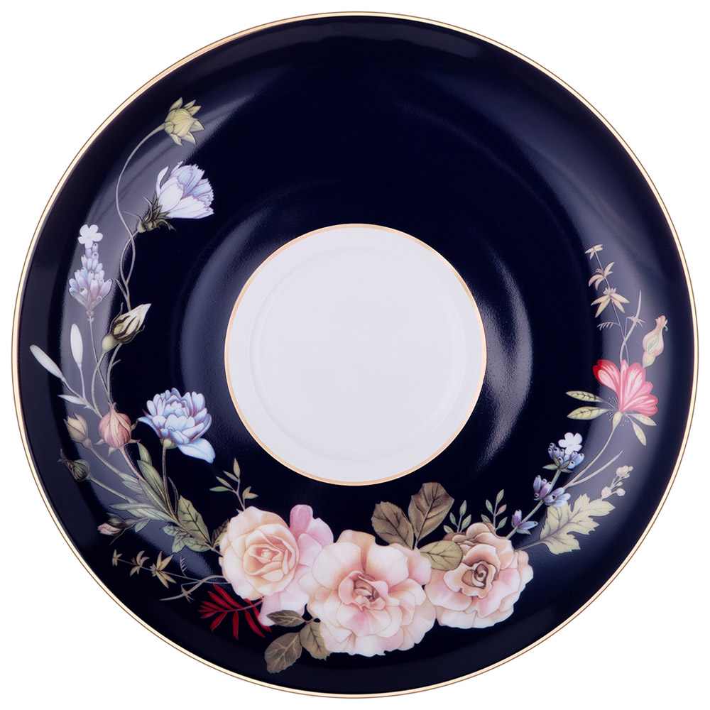 БУЛЬОННИЦА С БЛЮДЦЕМ LEFARD, КОБАЛЬТ, 450 МЛ, КОР=24НАБ.