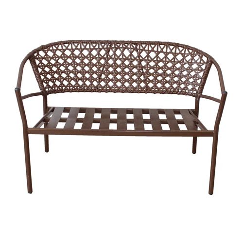 Диван Латте двухместный с подушкой, коричневый