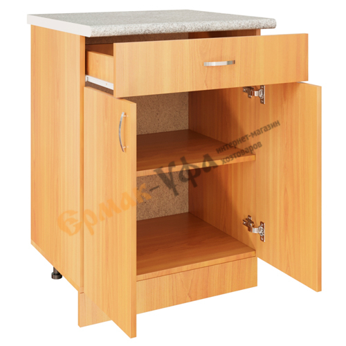 Стол разделочный 60 ЛДСП, ольха, 1 ящик, 1/1