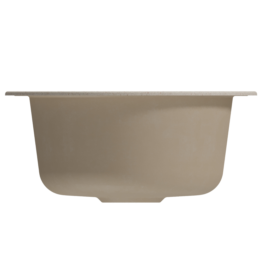 Мойкa ML-GM13 круглая, бежевая, 328, 495мм, глуб. чаши 200 NEW