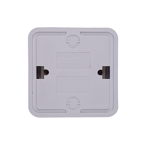 Розетка ОП 1-местн б/з 10А Smartbuy 250В белая, SBE-03w-10-S1-N, Юпитер, 1/200