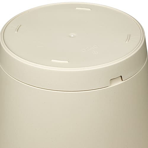 Горшок для цветов 5 л Homver Mint 221612125/01, 240 мм, с поддоном, светло-бежевый