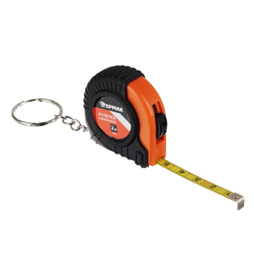 Рулетка 2м ЕРМАК CR-L275K брелок, 1/500