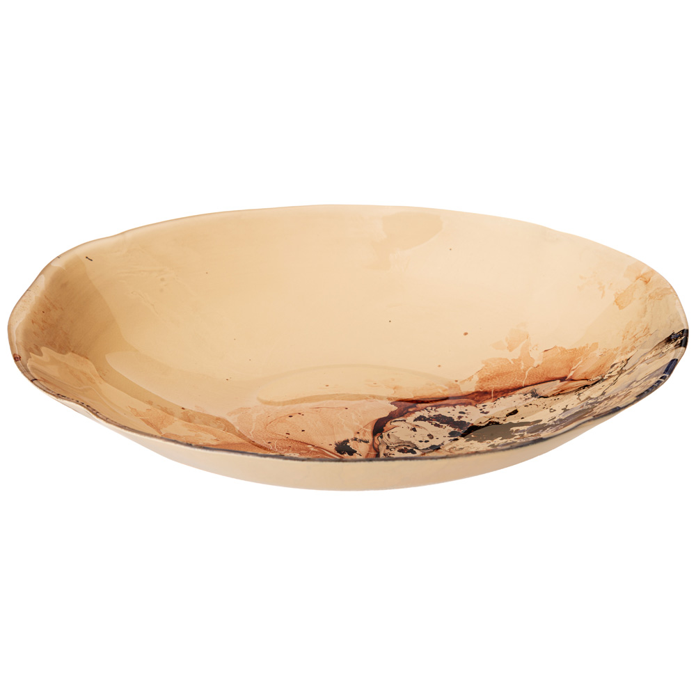 БЛЮДО, KRONOS, BEIGE ГЛУБОКОЕ 30СМ
