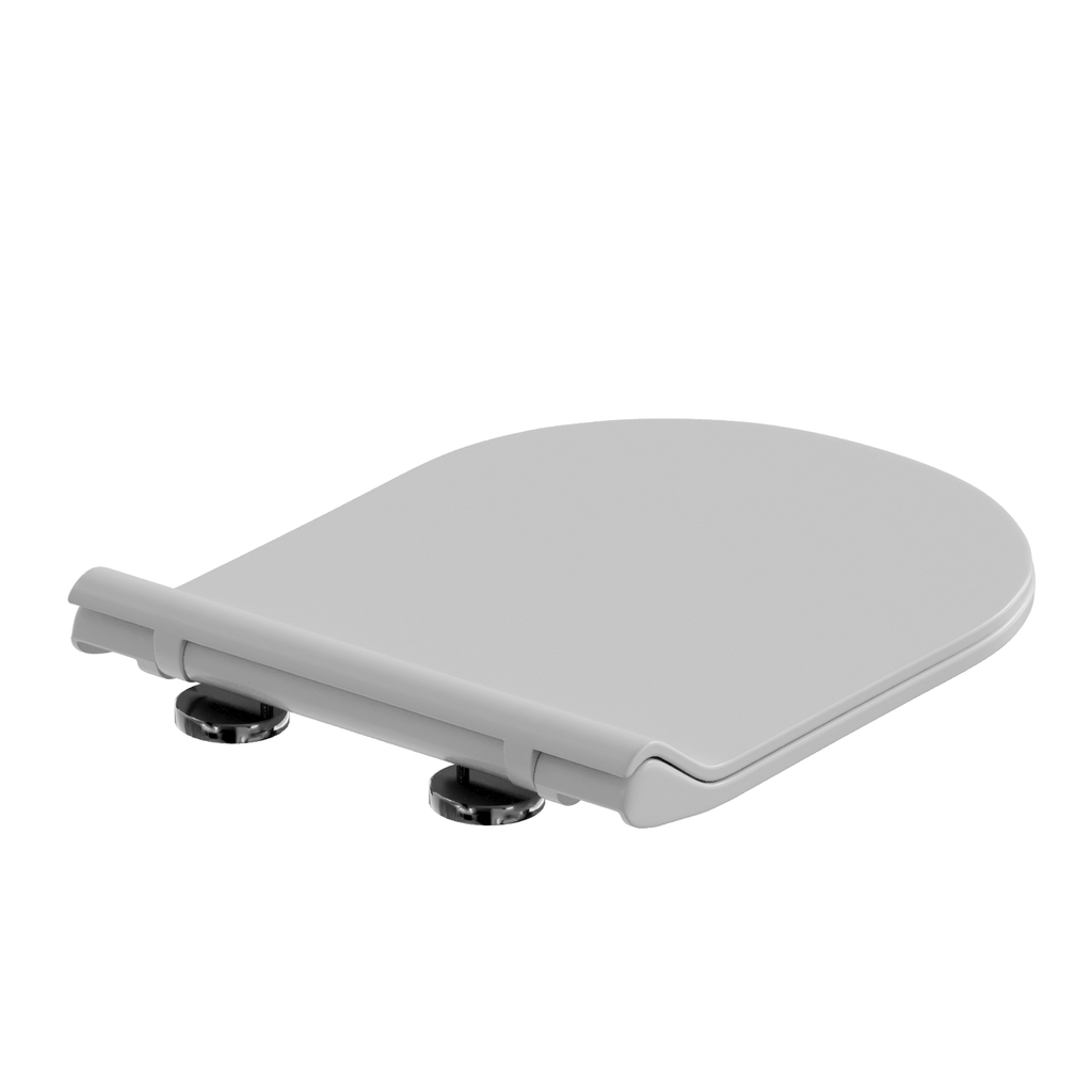 Сиденье для унитаза  WAVE STAR полипропилен, микролифт БЕЛЫЙ глянец