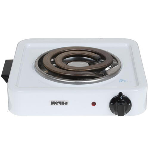 Плитка электрическая Мечта 111Т одинарная, тэн, 1 кВт 31*30 см белая, 1/1