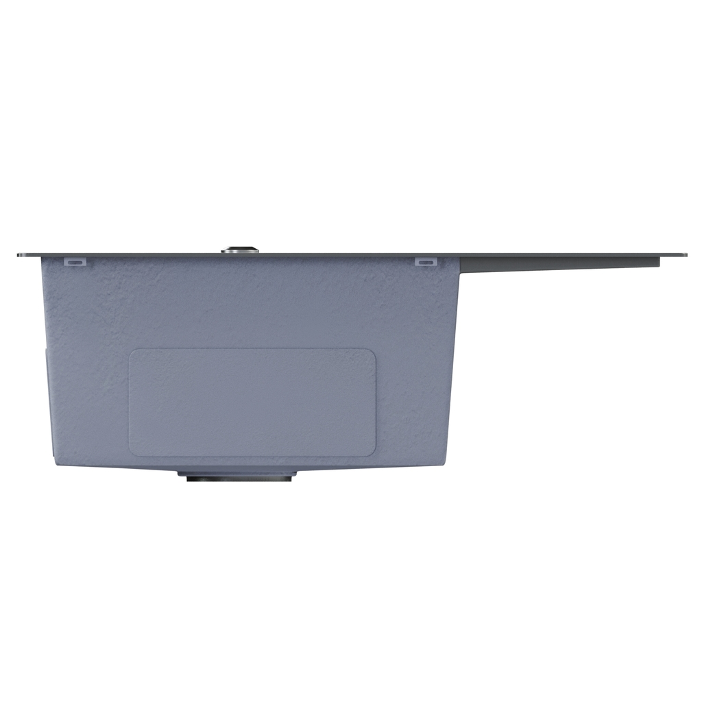 Мойка настол.монтаж 60х50, 3, 0 лев. вып 3 1/2 MIXLINE PRO 20см с сифоном, черный графит