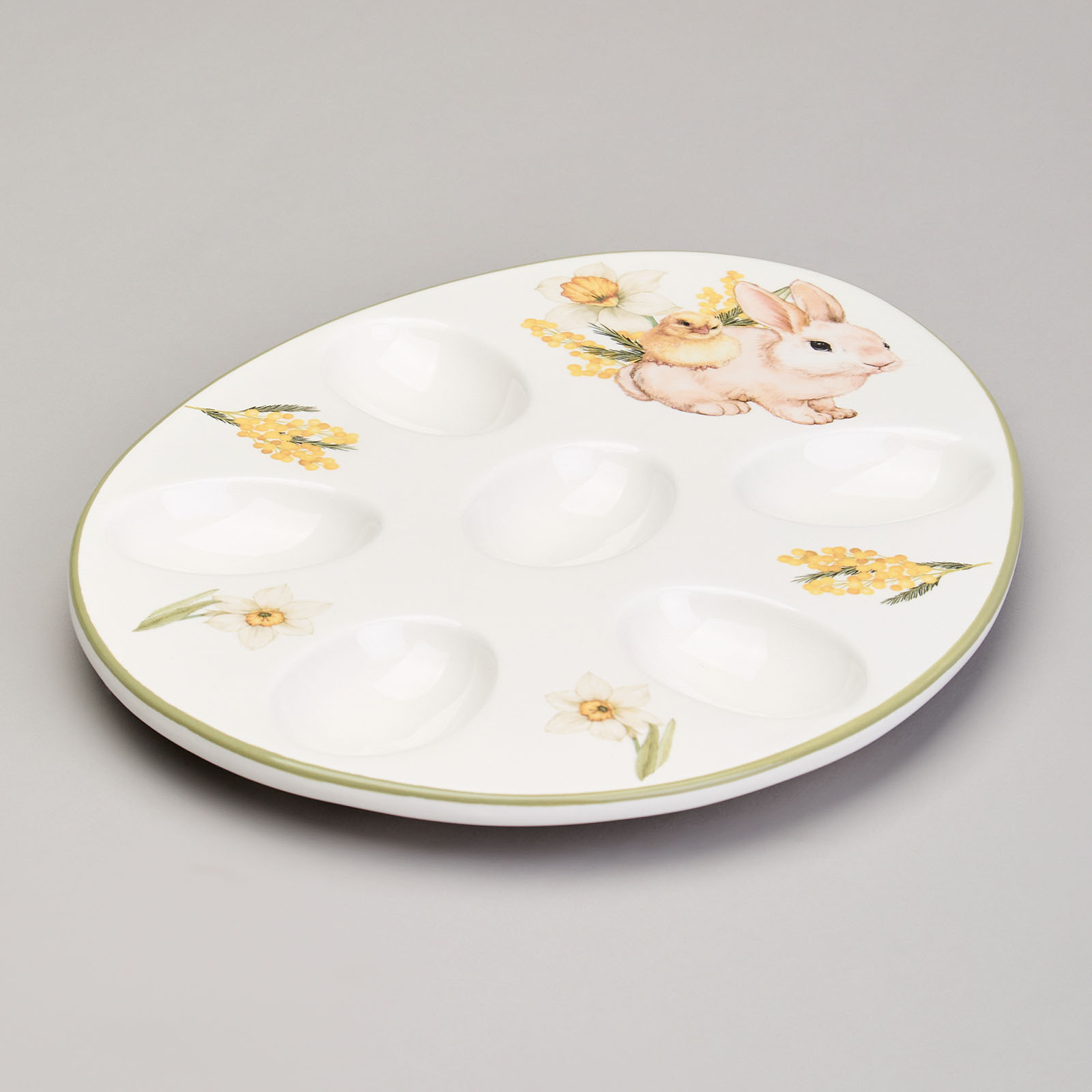 БЛЮДО ДЛЯ 6 ЯИЦ AGNESS, SUNDAY, 26*20*2.5 СМ, КОР=24ШТ.