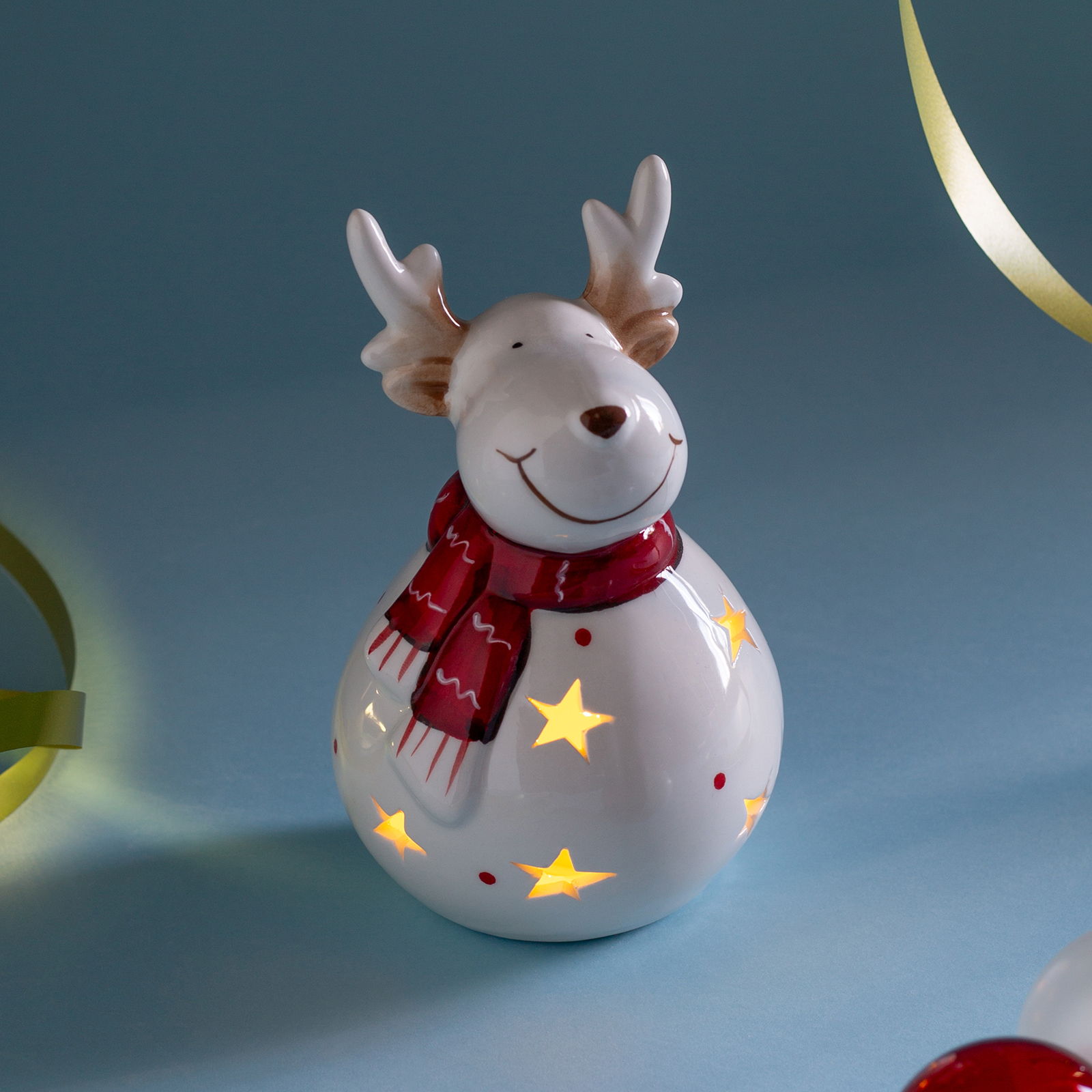 СТАТУЭТКА, ОЛЕНЬ, С LED-ПОДСВЕТКОЙ 9, 2Х9, 2Х15 СМ