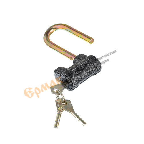 Замок навесной AL-660L ЕРМАК d-9,5мм бронь 60длин. дужка, 1/12/72