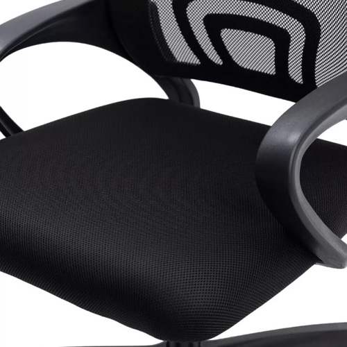 Кресло офисное, компьютерное TRON А1, ткань рогожка Standard, 47х48х46 см, черный