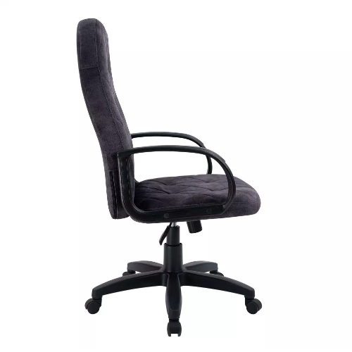 Кресло офисное, компьютерное TRON V2 велюр RIO Prestige, хром, темно-серый