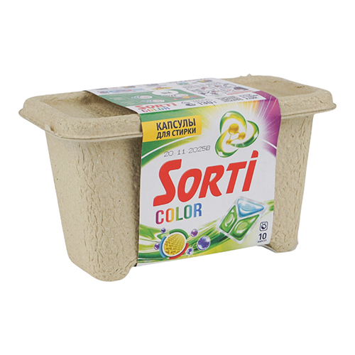 Капсулы для стирки сорти Колор 10шт, картон, 4/4