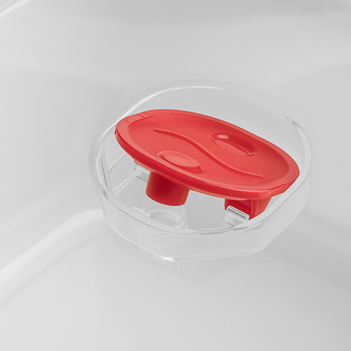 Емкость для СВЧ 1.6 л Homver Bergamo 222124629/01, с клапаном, белая