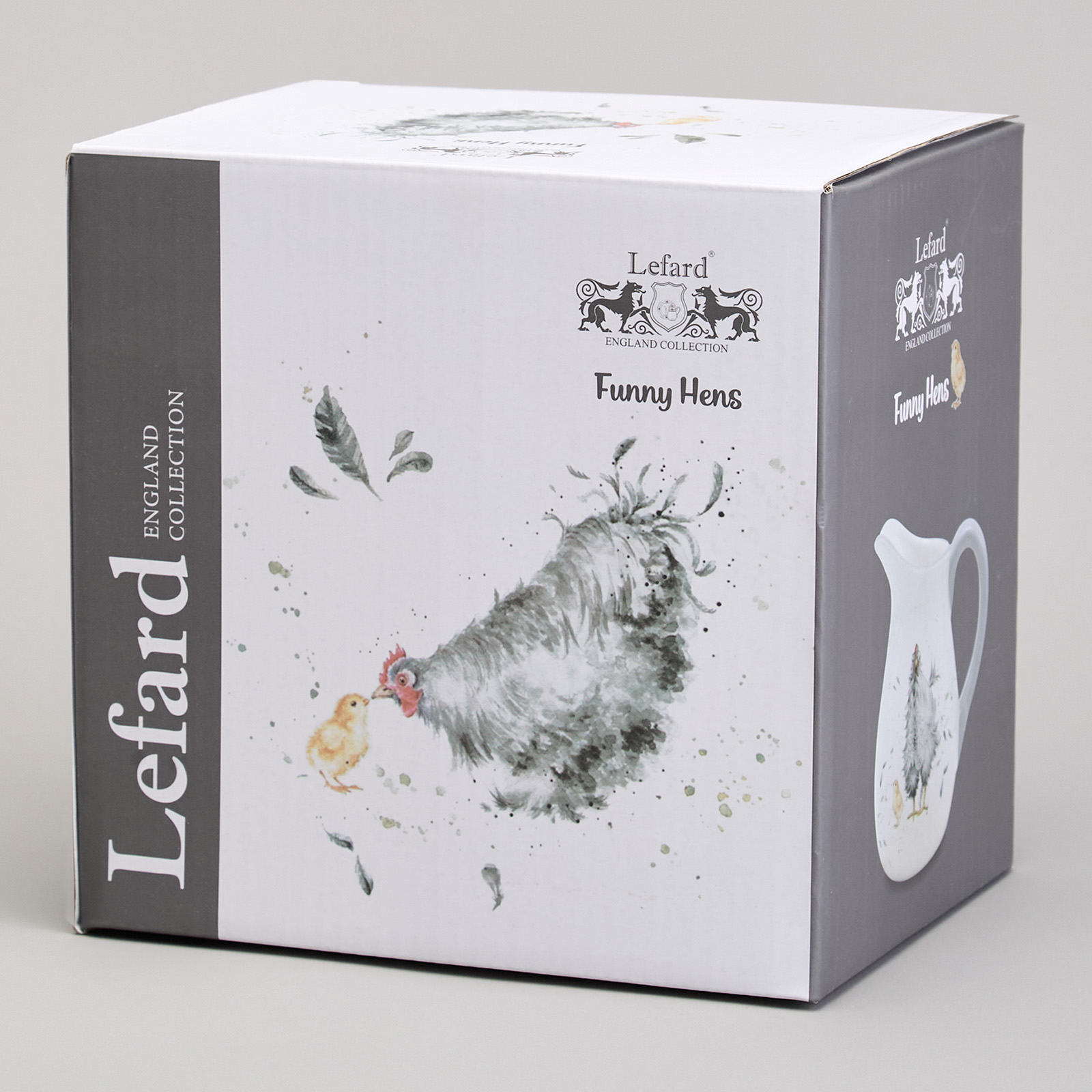 КУВШИН LEFARD, FUNNY HENS, 18*13*16, 5 СМ 1100 МЛ, КОР=16ШТ.