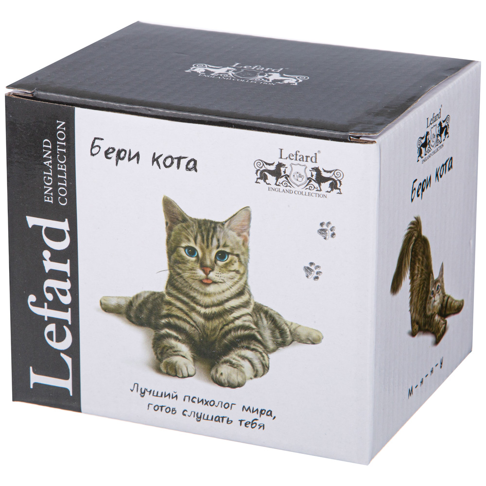 КРУЖКА LEFARD, БЕРИ КОТА, 400 МЛ, КОР=24ШТ.