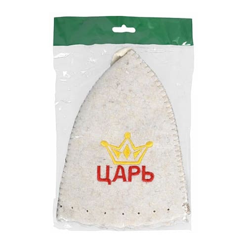 Шапка для бани с вышивкой Царь HOT POT, войлок, 1/20