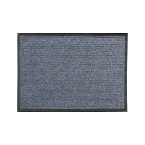 Коврик придверный 80*120см влаговпитывающий ребристый Серый, 1/5