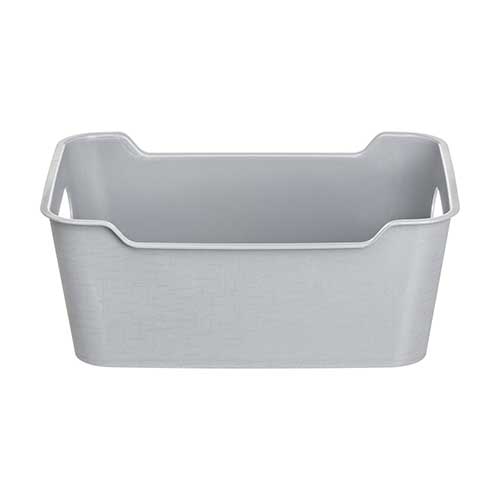 Корзинка универсальная 2.4 л Homver Mango 223300235/03, 230х160х90 мм, серая