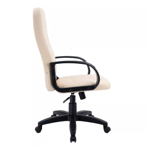 Кресло офисное, компьютерное TRON V1 экокожа черная Prestige, хром, бежевый