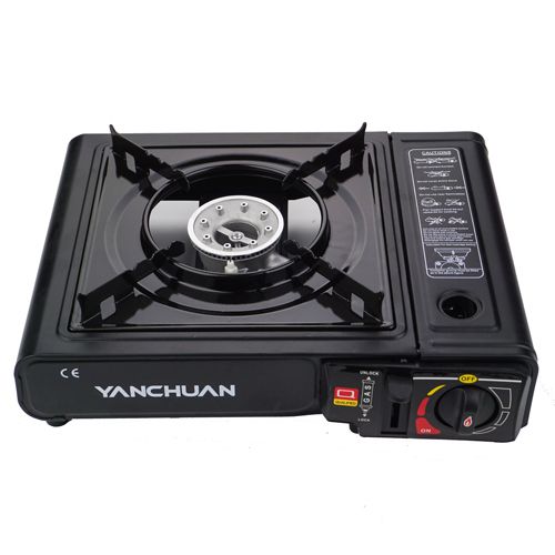 Плитка газовая с переходником, с пьезоподжигом, в кейсе, 34*26*8 см, 1/6