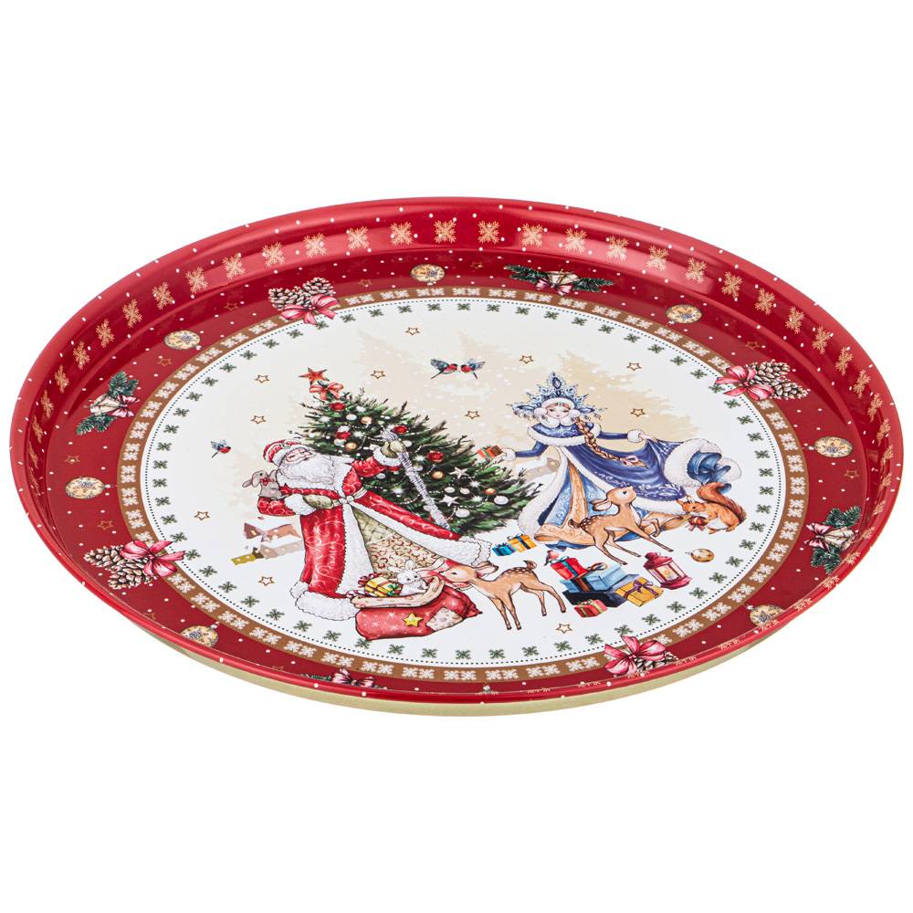 ПОДНОС СЕРВИРОВОЧНЫЙ AGNESS, CHRISTMAS COLLECTION, 33*2, 1 СМ