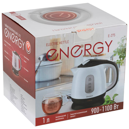 Чайник элек. 1л. , ENERGY E-275, диск, подсветка, 1/12