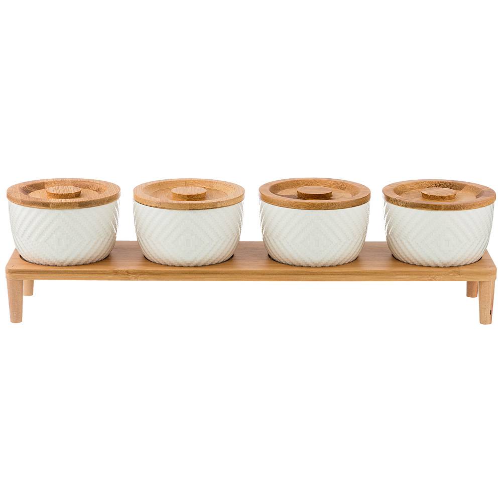 НАБОР ИЗ 4-Х БАНОК ДЛЯ СЫПУЧИХ ПРОДУКТОВ 