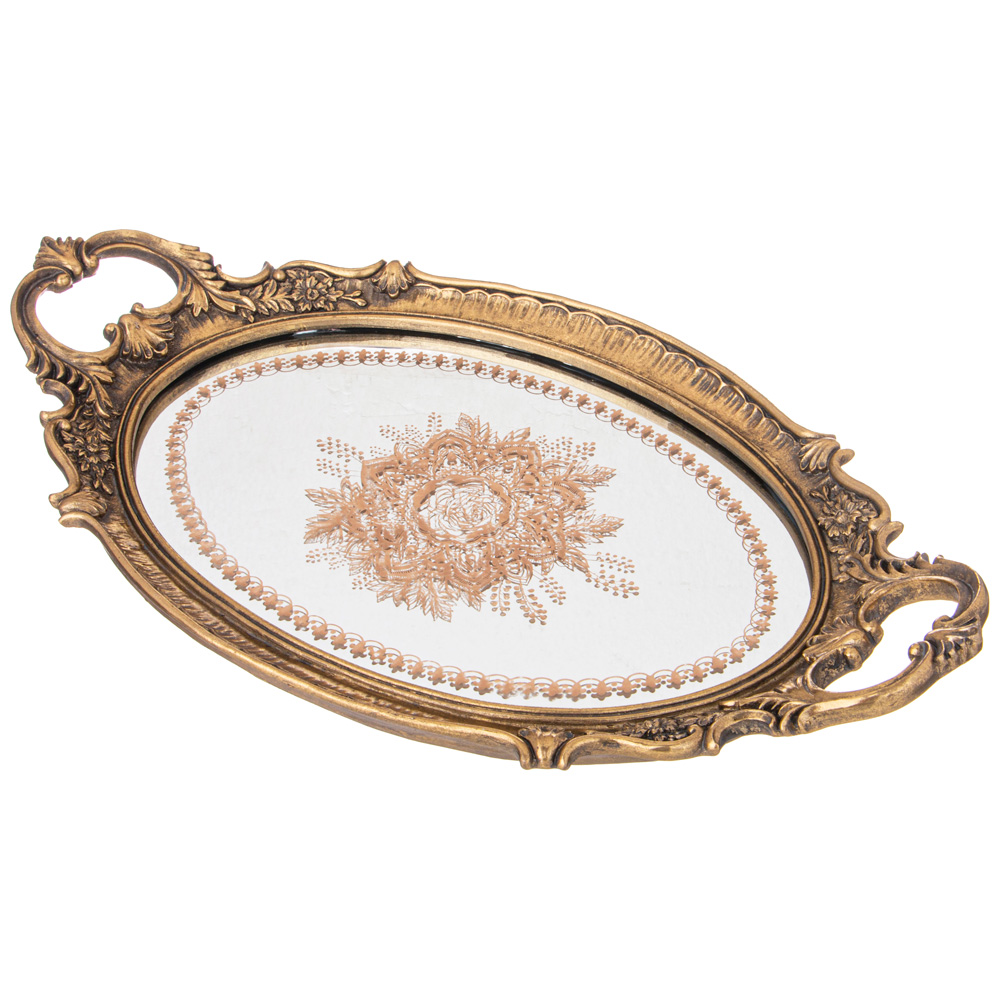 ПОДНОС ДЕКОРАТИВНЫЙ КОЛЛЕКЦИЯ, РОКОКО,  43, 3*24, 8*5CM
