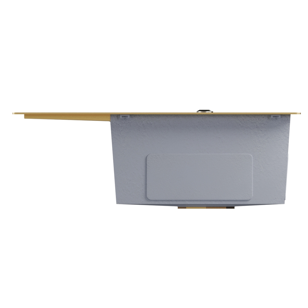 Мойка настол.монтаж 60х50, 3, 0 прав. вып 3 1/2 MIXLINE PRO 20см с сифоном, золото