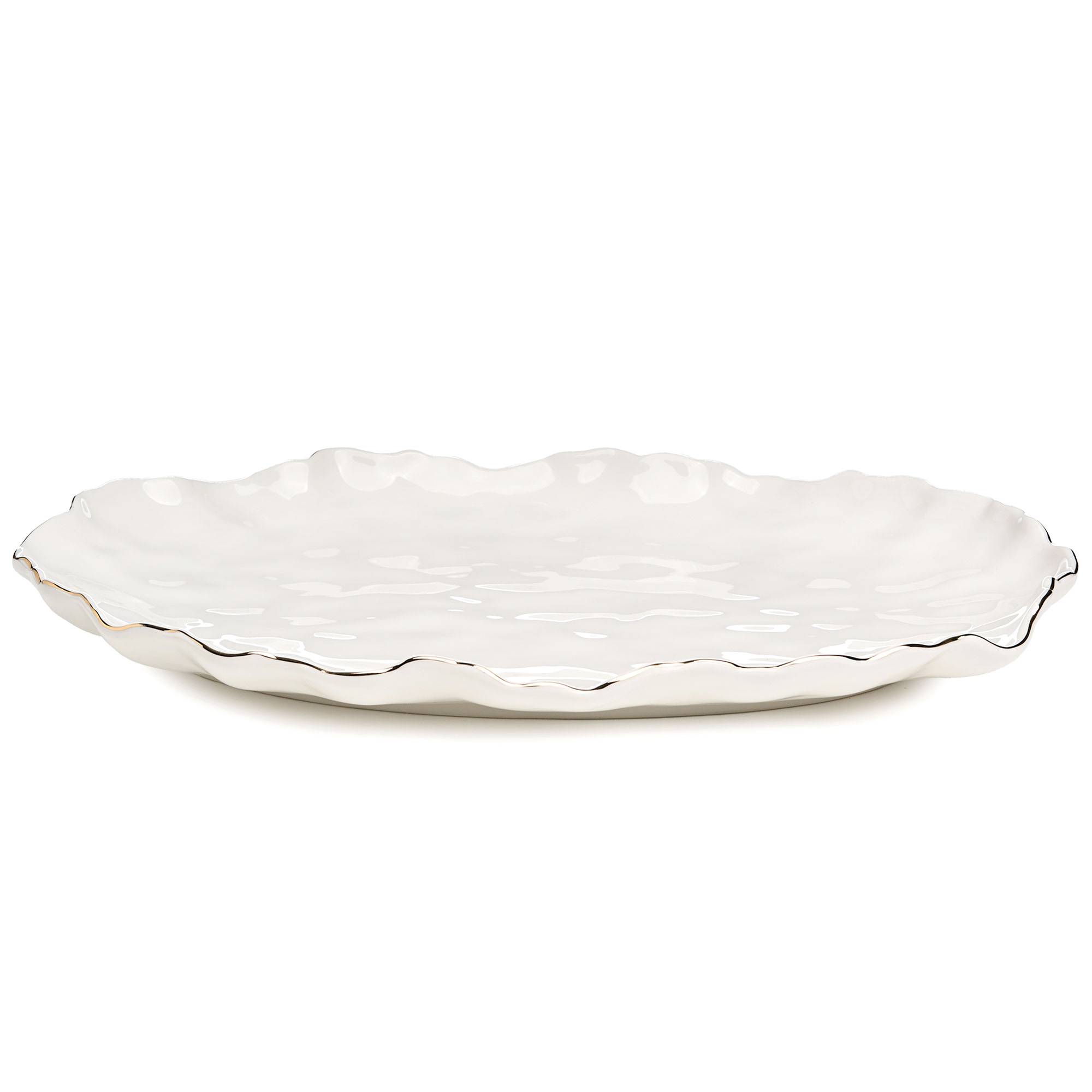 БЛЮДО ОВАЛЬНОЕ LEFARD, CHARM, 35, 5*24*3 СМ, С ЗОЛОТОЙ ЛИНИЕЙ