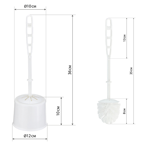 Комплект для туалета IDEA КЛАССИК М 5015, с крышкой, белый