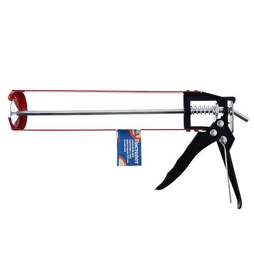 Пистолет для герметика скелетный HEADMAN усилен. с мет. фиксаторм 225мм, 1/40